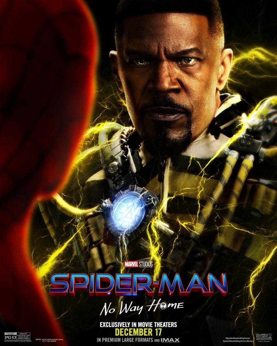 Poster Electro dari Spider-Man: No Way Home. (twitter.com/SonyPictures)