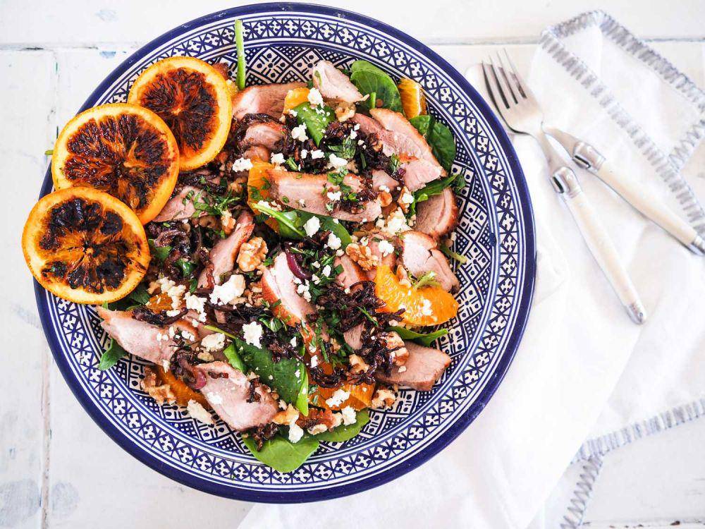 potret hidangan duck and orange salad (by-rosie.com)