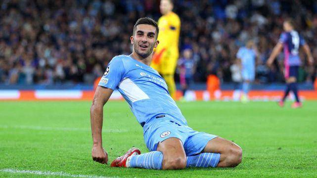 potret Ferran Torres bersama Manchester City (fcbarcelonanoticias.com)