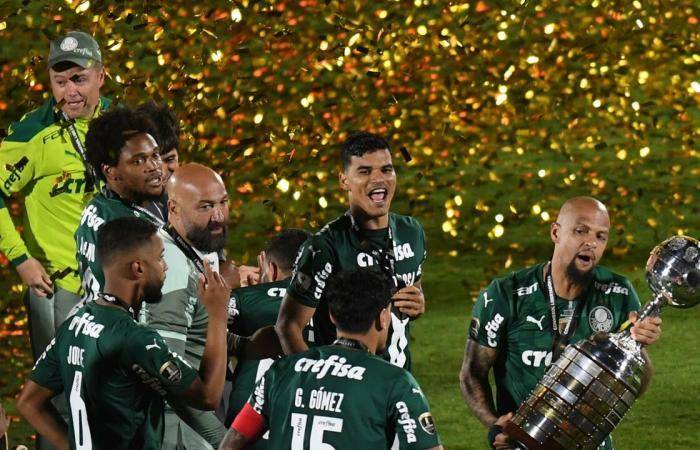 potret para pemain Palmeiras saat merayakan gelar Copa Libertadores (middleeast.in-24.com)