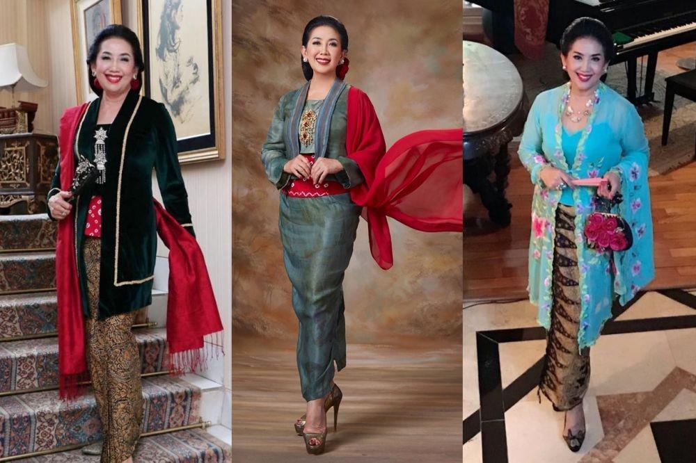 12 Kebaya Politikus Tuti Roosdiono yang Elegan nan Bersahaja