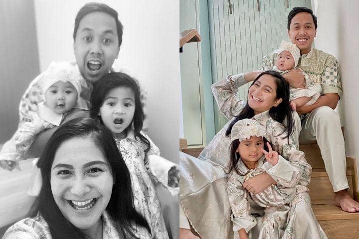 10 Potret Hangat Keluarga Kecil Caca Tengker, Melihatnya Bikin Adem!