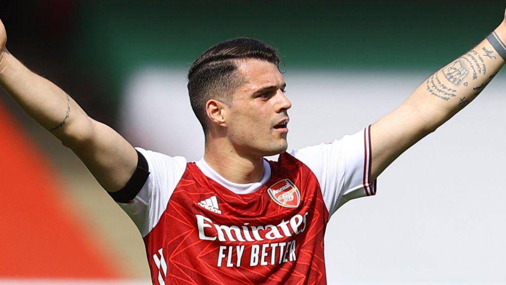 potret Granit Xhaka bersama Arsenal (skysports.com)