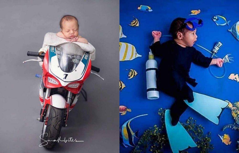 Pemotretan new born anak artis yang tidak biasa (Instagram.com/celine_evangelista/ | Instagram.com/westnydj/)