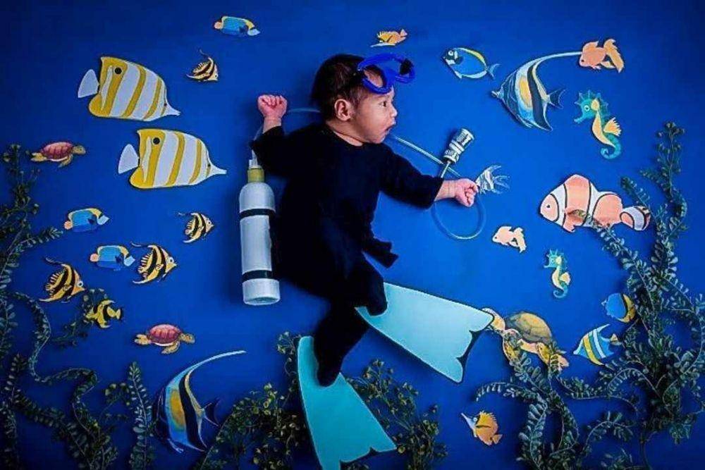 Pemotretan new born anak artis yang tidak biasa (Instagram.com/westnydj/)