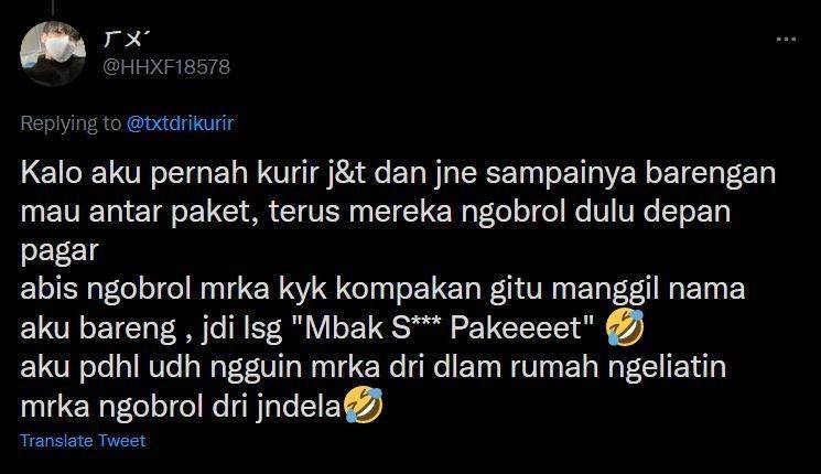 kurir antar paket barengan (twitter.com/hhxf18578)