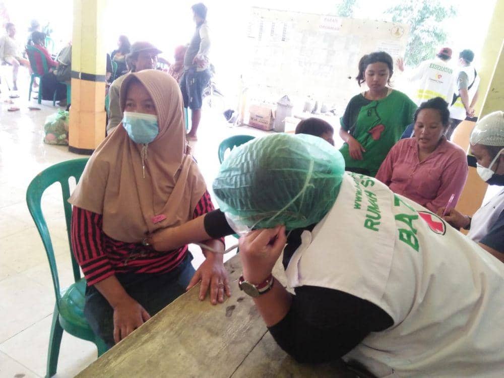 Posko untuk korban erupsi Gunung Semeru yang berlokasi di Balai Desa Sumber Wuluh, Candipuro, Lumajang.  (dok. BAZNAS)