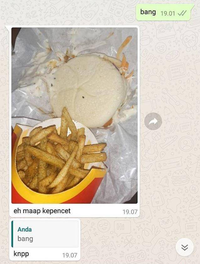 chat kakak adik bahas makanan (twitter.com/tailerion)