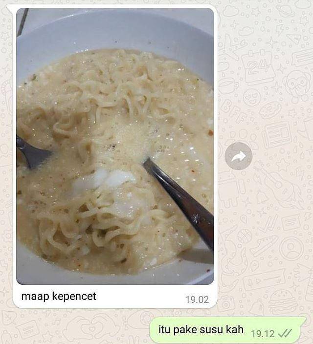 chat kakak adik bahas makanan (twitter.com/tailerion)