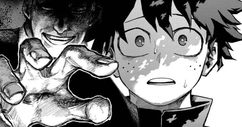 Deku dan All For One. (mangaplus.shueisha.co.jp/My Hero Academia)