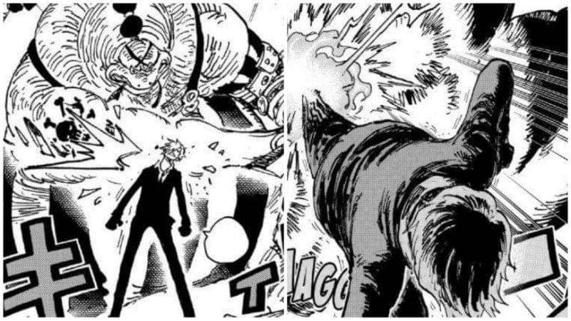 Contoh peningkatan kekuatan Sanji. (mangaplus.shueisha.co.jp/One Piece)