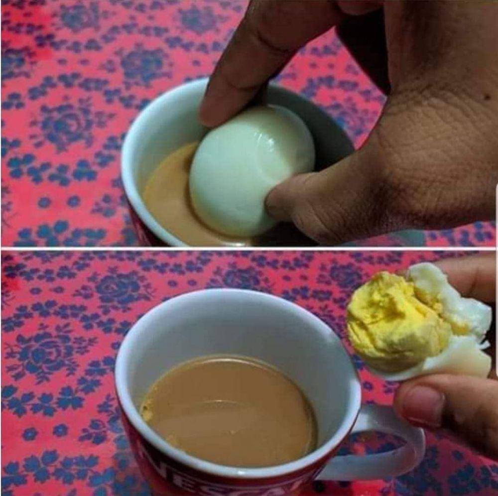 foto makan dengan cara aneh (instagram.com/wkwkland_real)