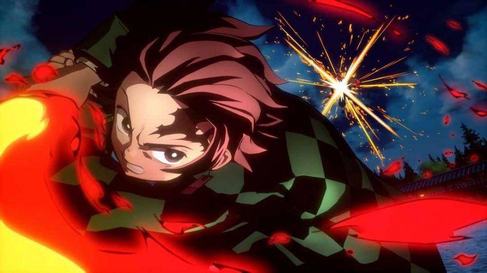 Tanjiro saat bertarung (dok.ufotable/Demon Slayer)