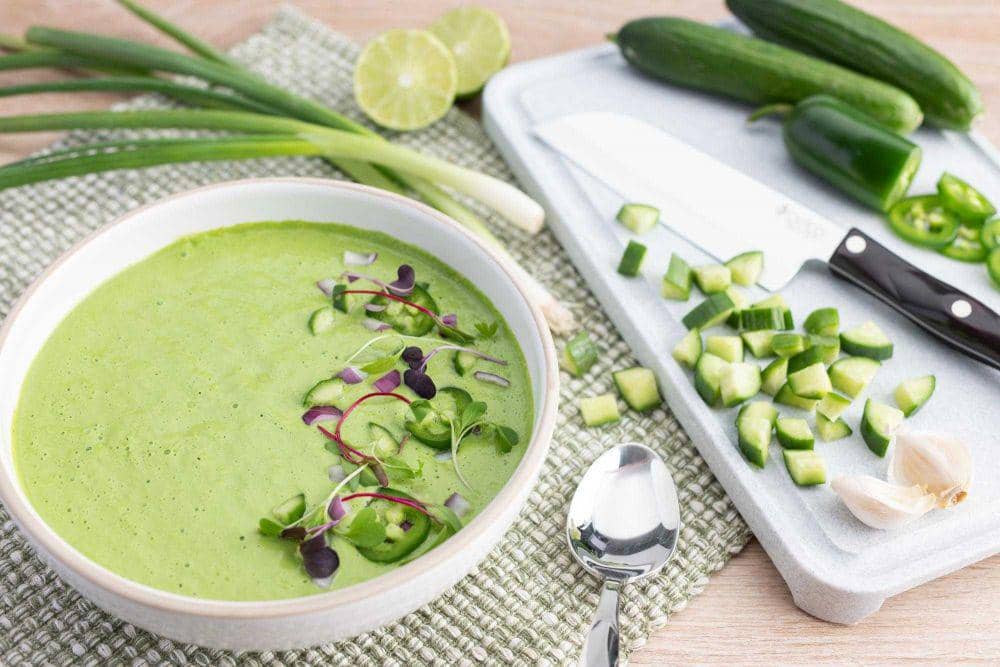 Bahan-bahan cold cucumber soup (cutco.com)