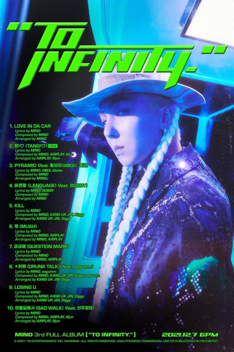 Album ketiga MINO, To Infinity (twitter.com/yg_winnercity)