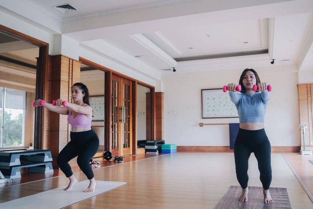 potret Nikita Willy prenatal pilates (instagram.com/jamilatus.sadiyah)