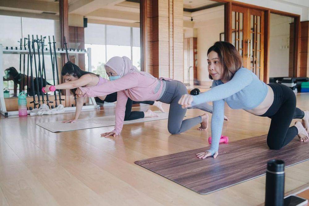potret Nikita Willy prenatal pilates (instagram.com/jamilatus.sadiyah)