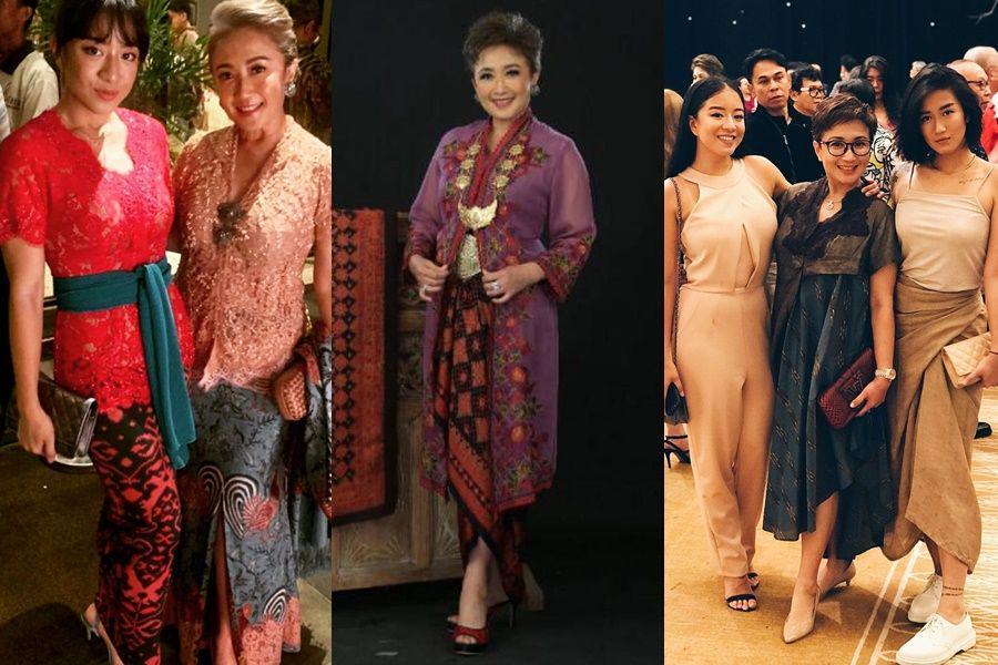 9 Gaya Kebaya dan Batik Ibu Chef Renatta, Selalu Manis nan Elegan