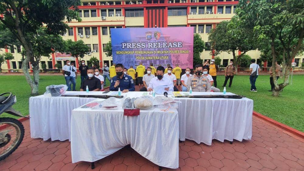 Polisi paparkan pengungkapan pembunuhan (Dok. Isitimewa)