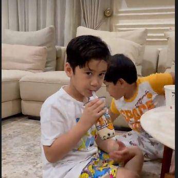 Gempi playdate sama Rafathar. (instagram.com/gisel_la)