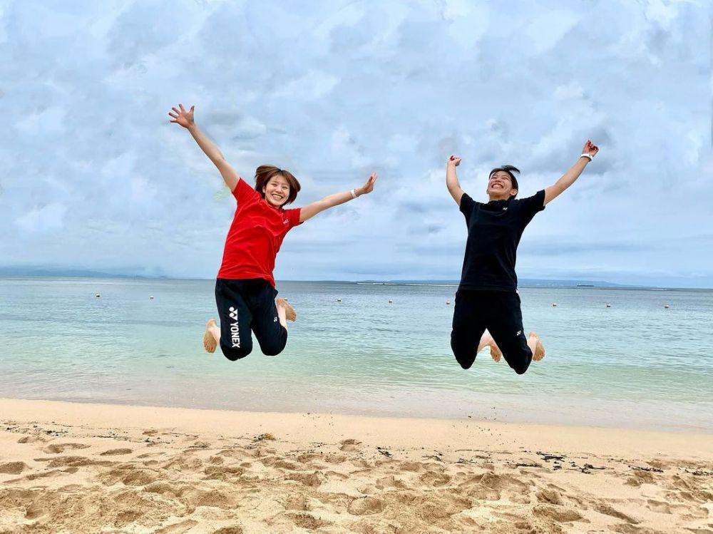 10 Potret Seru Atlet Bulu Tangkis Dunia di Pantai Bali