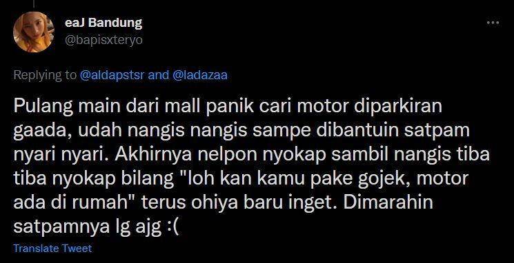 gak fokus naik ojek online (twitter.com/bapisxteryo)