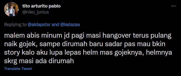 gak fokus naik ojek online (twitter.com/niko_junius)