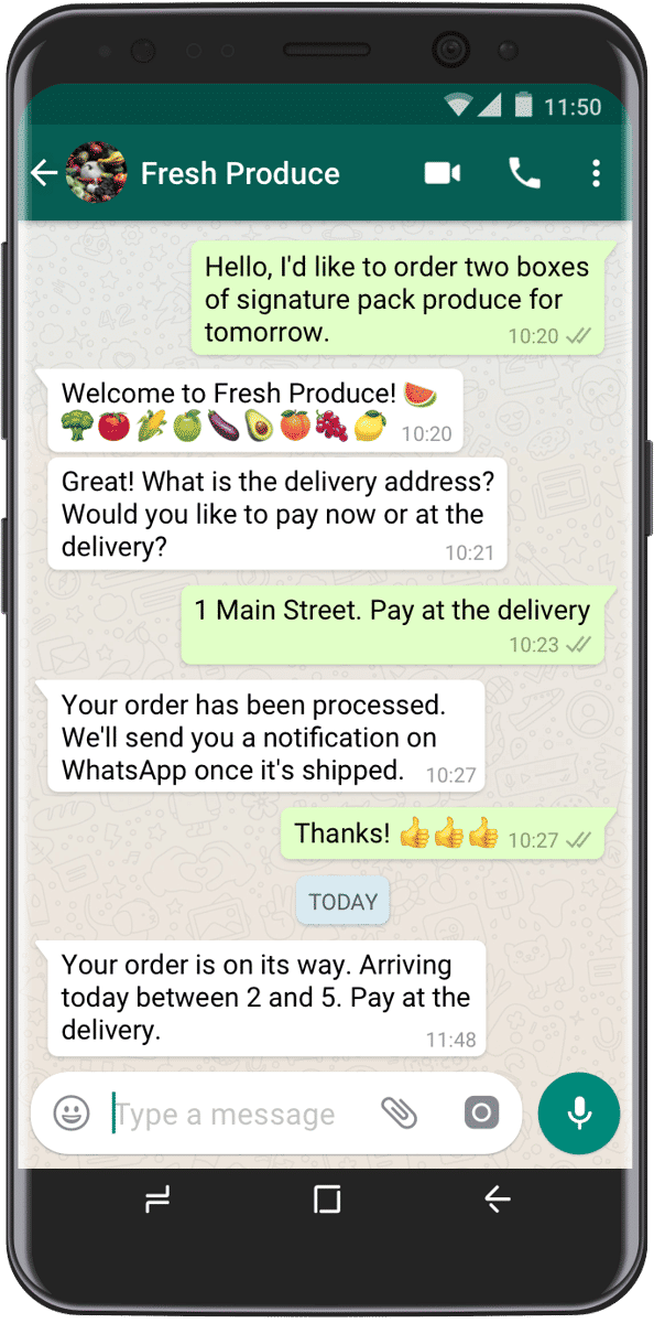 Contoh use case WhatsApp Business API/Siaran pers, pada (9/12/2021)