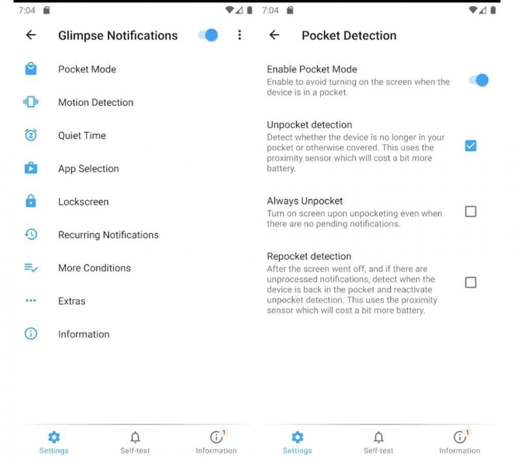Glimpse Notifications (Dok. Nullgrad Apps)