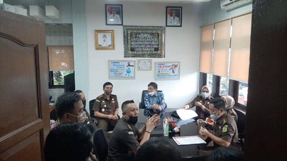Penggeledahan di Kantor PDAM Makassar/Istimewa