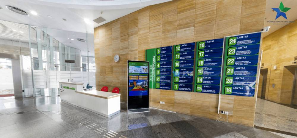 lobi Perpustakaan Nasional RI (dok. Perpusnas RI/virtual tour)