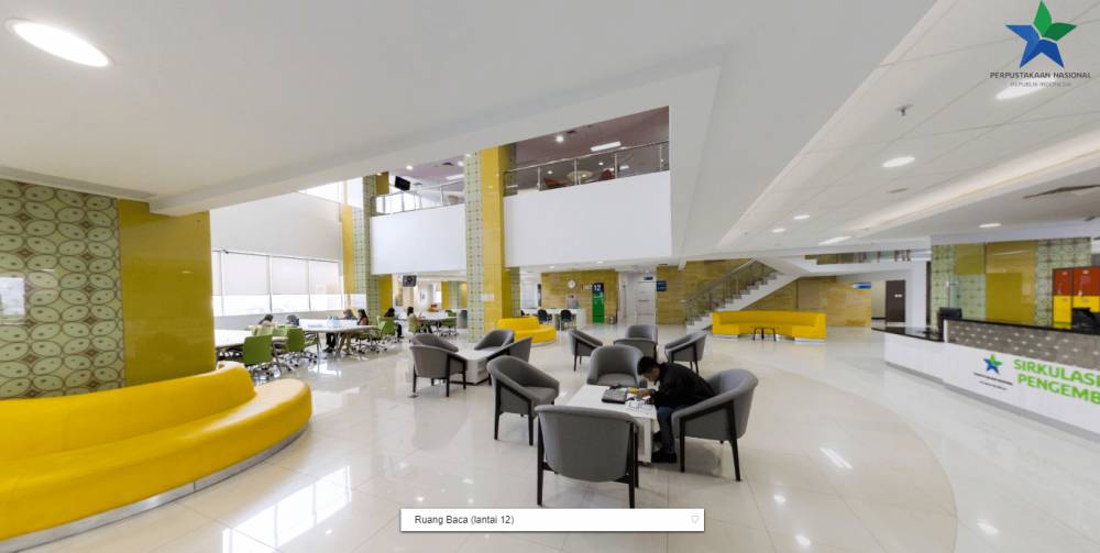 Ruang Baca Perpusnas RI (dok. Perpusnas RI/virtual tour)