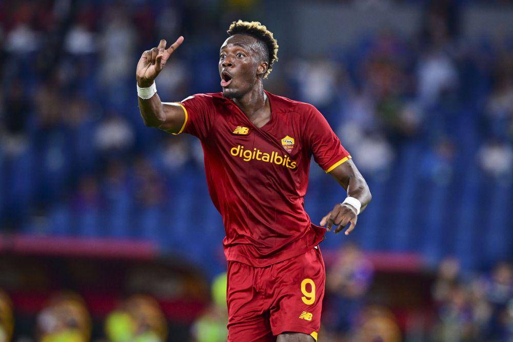 Tammy Abraham tampil membela AS Roma. (twitter.com/ASRomaEN)