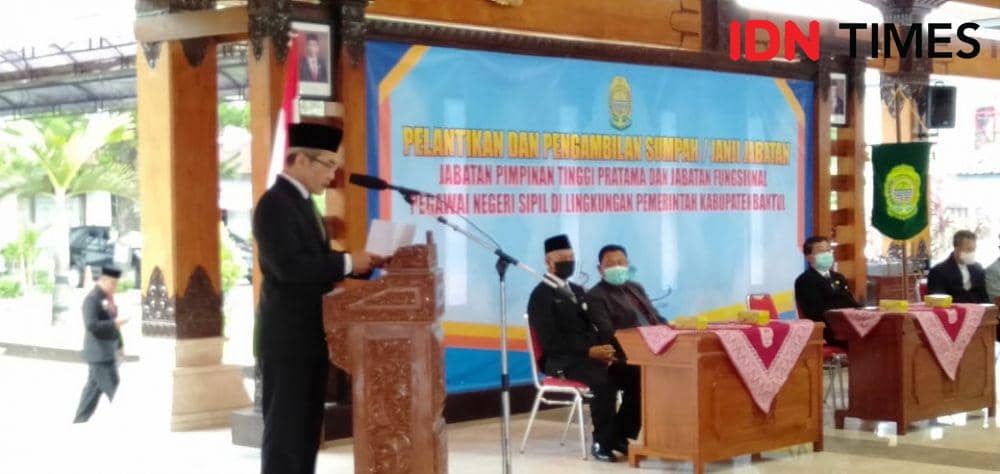 Bupati Bantul, Abdul Halim Muslih.(IDN Times/Daruwaskita)