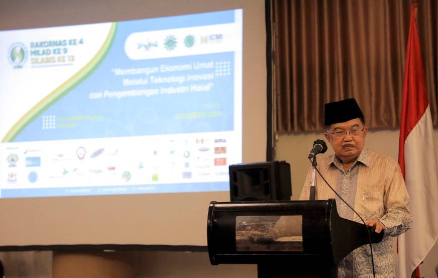 Kunjungan JK dalam rangka menjadi pembicara dalam Rakor ke-4 Ikatan Saudagar Muslim Se-Indonesia yang bertemakan "Membangun Ekonomi Umat Melalui Teknologi Inovasi dan Pembangunan Industri Halal" (Dok. IDN Times/Istimewa)