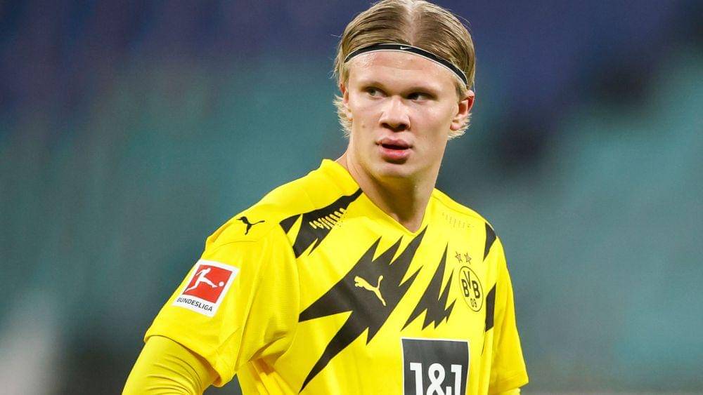 Erling Haaland tak mampu membawa Borussia Dortmund lolos dari fase grup Liga Champions. (skysports.com)
