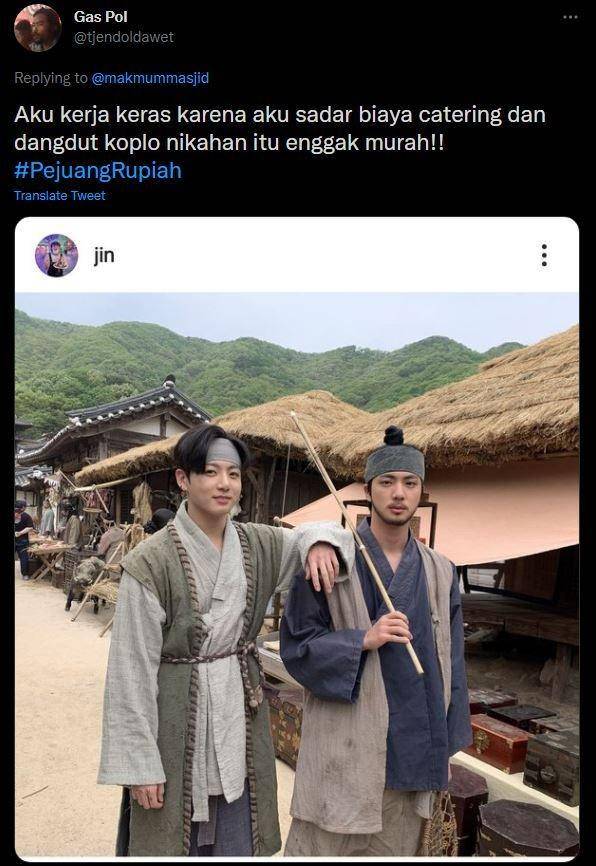 postingan IG kocak member BTS (twitter.com/tjendoldawet)