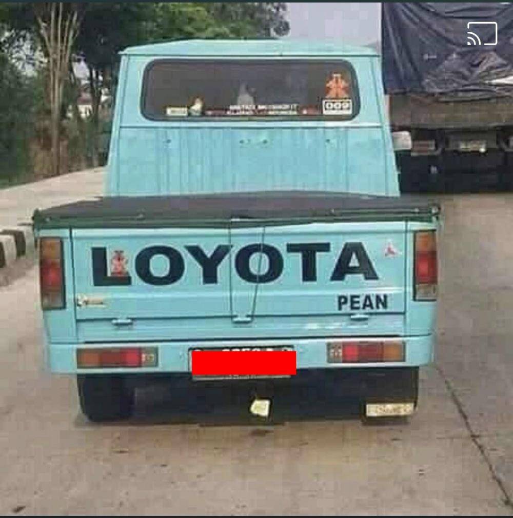 tulisan kocak mobil pick up (twitter.com/mobatmabit_)