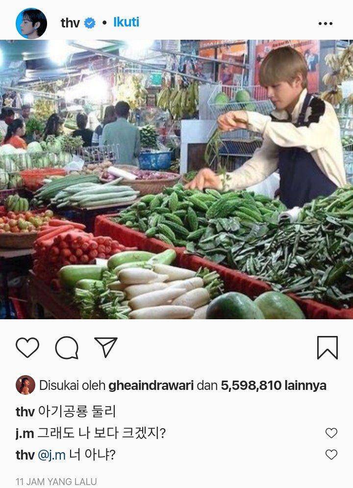 postingan IG kocak member BTS (twitter.com/ohmyv3nus)