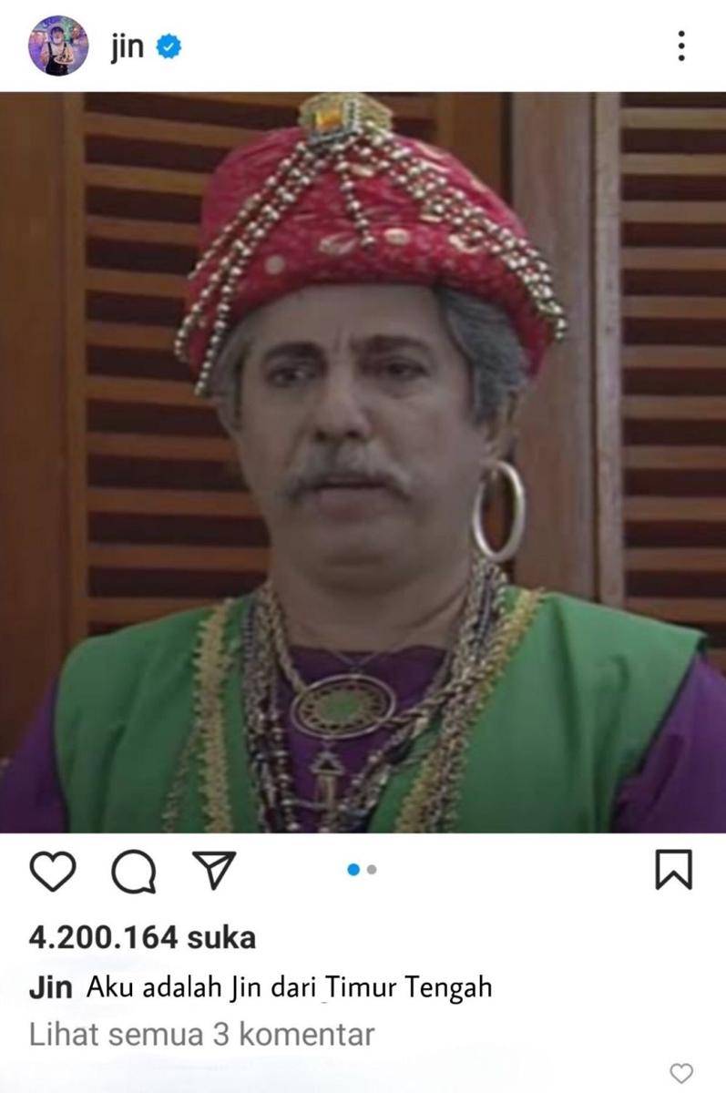 postingan IG kocak member BTS (twitter.com/yudha_khan)