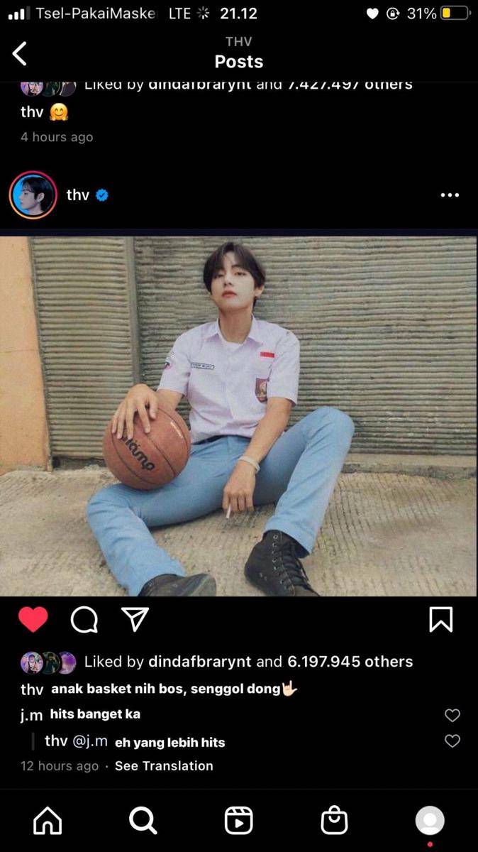 postingan IG kocak member BTS (twitter.com/ndulsssssss)