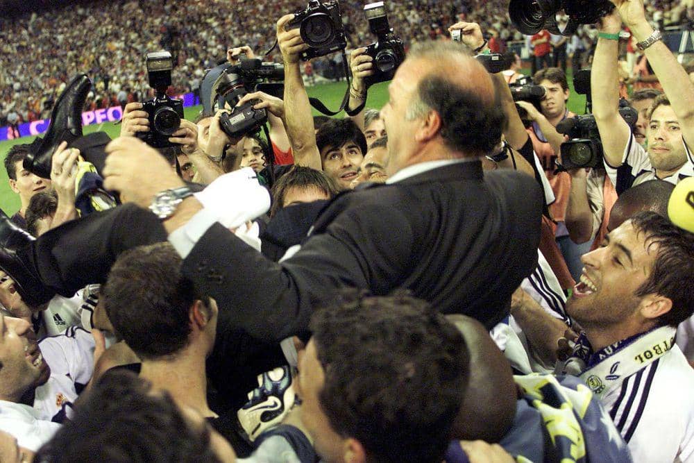 selebrasi juara Liga Champions Real Madrid musim 1999/00 (twitter.com/ChampionsLeague)