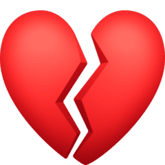 Broken Heart(emojipedia.org)