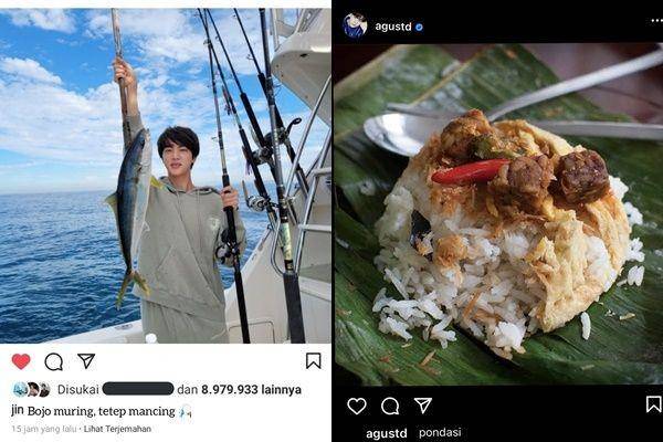 postingan IG kocak member BTS (twitter.com/biburj | twitter.com/makmummasjid)