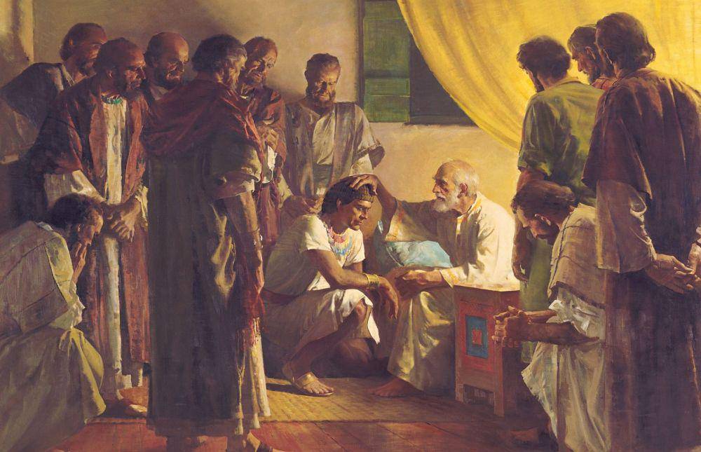 Ilustrasi Yakub saat memberkati anak-anaknya. (churchofjesuschrist.org)