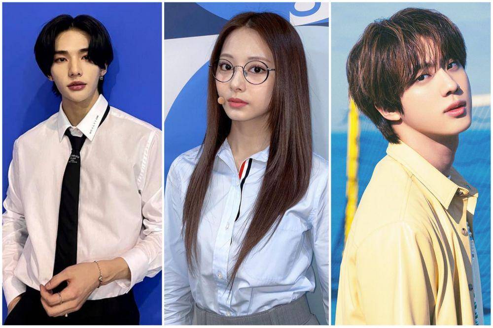 Hyunjin Stray Kids (instagram.com/realstraykids) | Tzuyu TWICE (instagram.com/twicetagram) | Jin BTS (instagram.com/bts.bighitofficial)