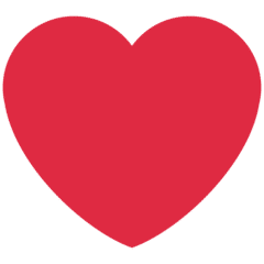 Red Heart emoji(emojipedia.org)