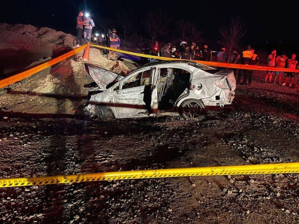 Mobil yang ditumpangi geng rival untuk menculik anak bos Los Choneros, El Fito. (instagram.com/teleproducciones_ecuatorianas)