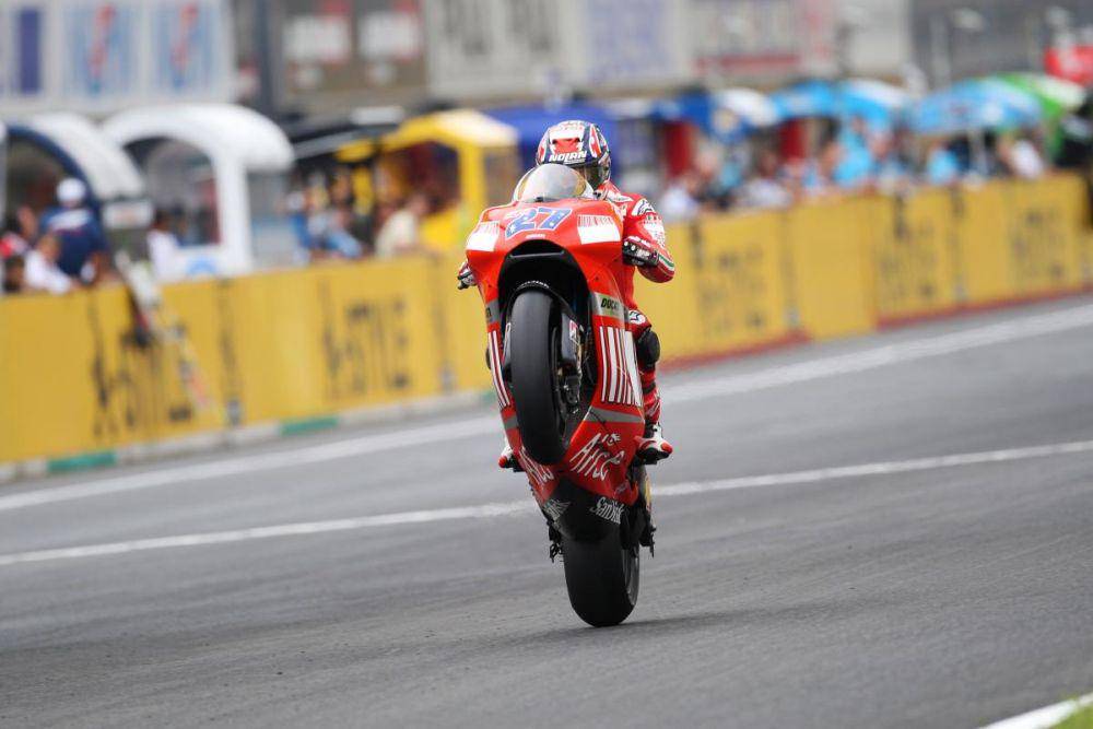 Casey Stoner saat memperkuat Ducati di MotoGP. (motogp.com)