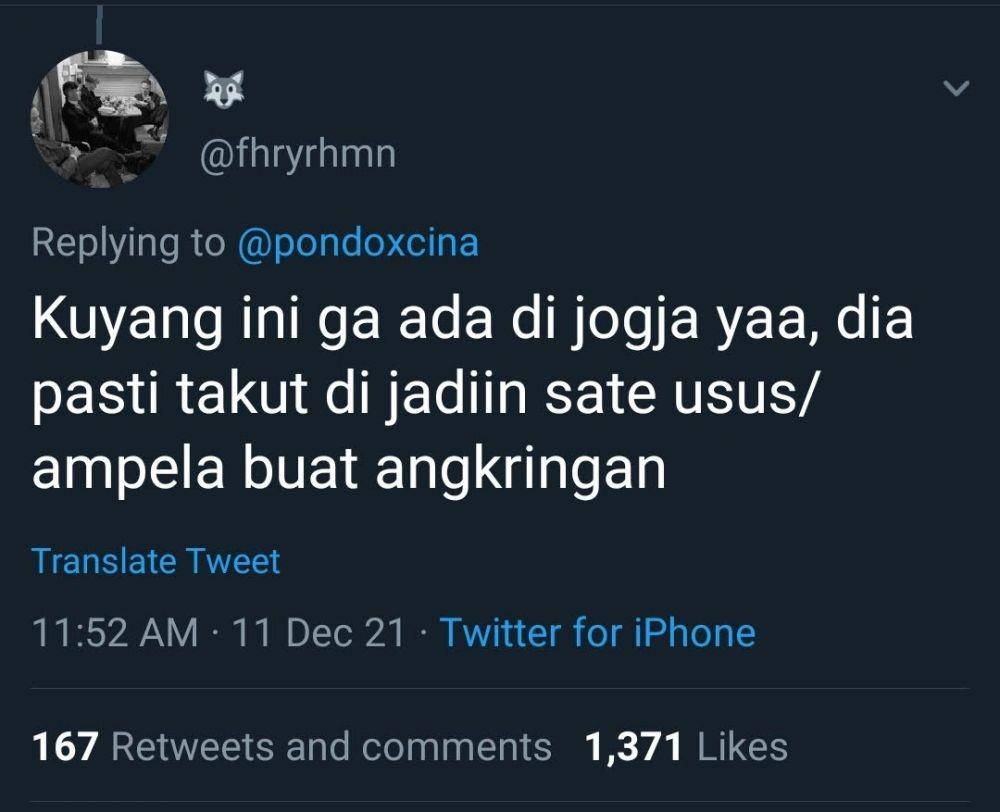 Komen kocak netizen soal kuyang (Twitter.com/fhryrhmn)